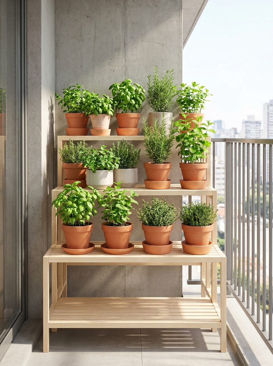 Herb Garden Shelves