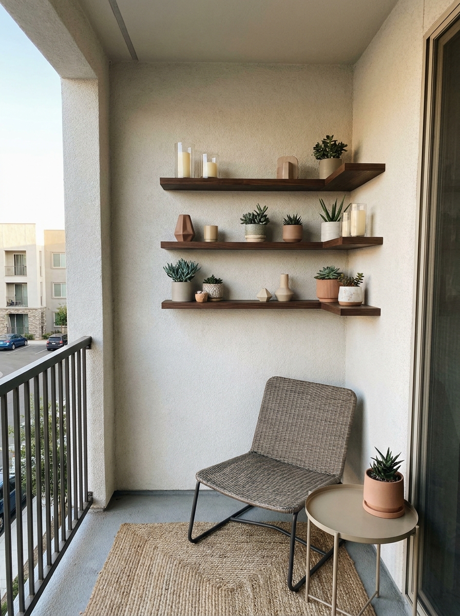 Floating Corner Shelves