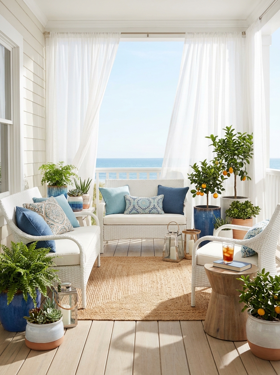 Coastal Blue Accents