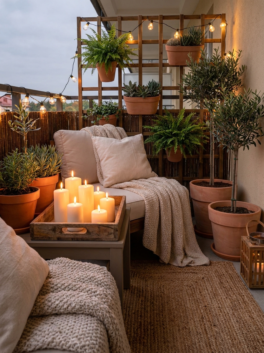 Warm Candle Display