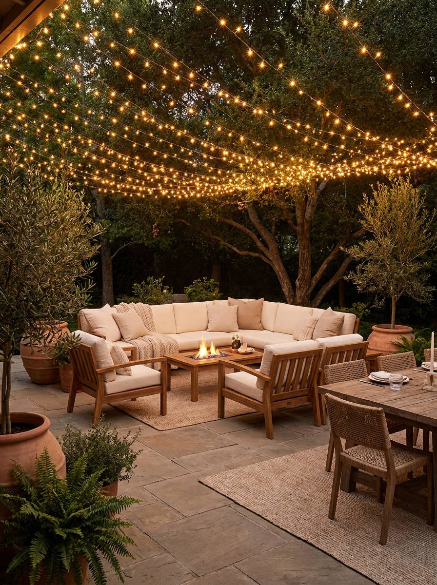 String Light Canopy